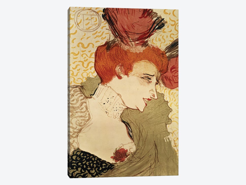 Mlle. Marcelle Lender, 1895 by Henri de Toulouse-Lautrec 1-piece Canvas Artwork