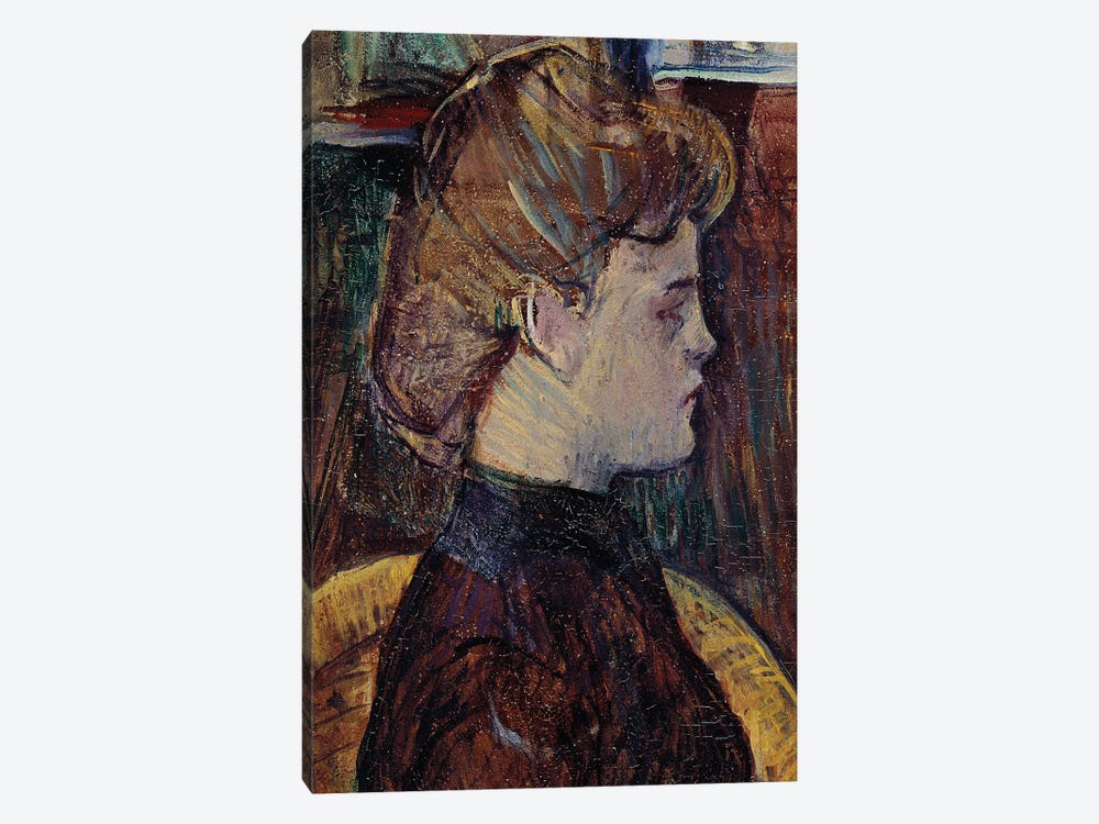 Model In The Workshop: Helene Vary, 19Th Century by Henri de Toulouse-Lautrec 1-piece Canvas Wall Art