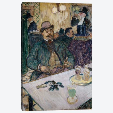 Monsieur Boileau At The Cafe, 1893 Canvas Print #BMN12411} by Henri de Toulouse-Lautrec Art Print