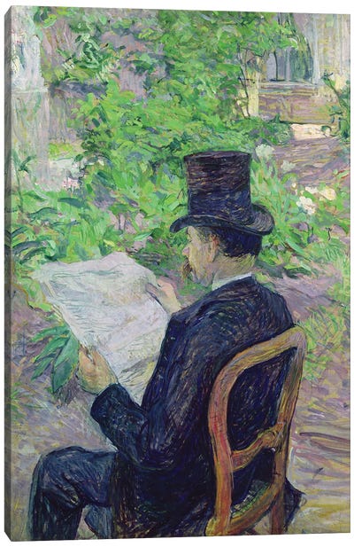 Monsieur Desire Dihau 1890 Canvas Art Print - Henri de Toulouse Lautrec