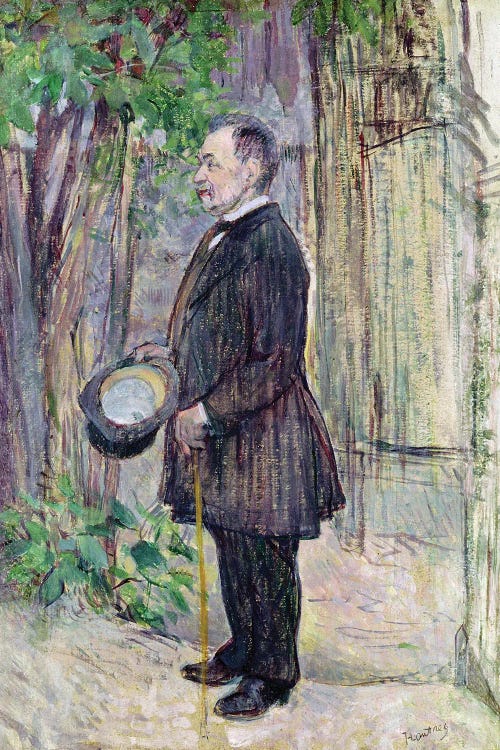 Monsieur Henry Dihau, 1891 by Henri de Toulouse-Lautrec wall art