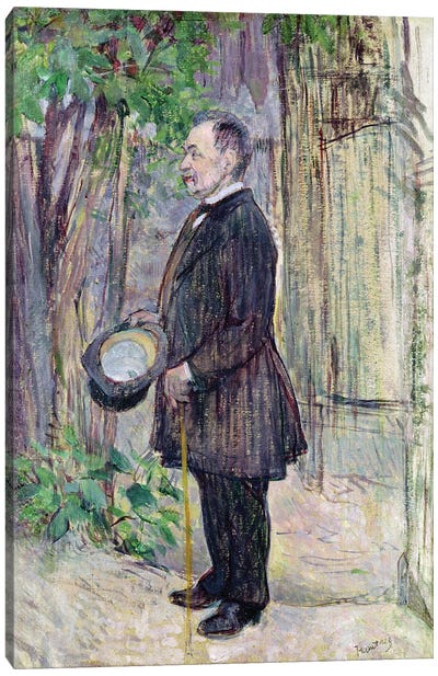 Monsieur Henry Dihau, 1891 Canvas Art Print - Henri de Toulouse Lautrec