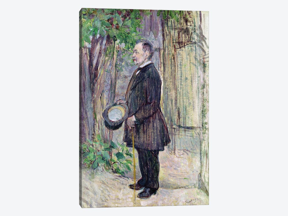 Monsieur Henry Dihau, 1891 by Henri de Toulouse-Lautrec 1-piece Canvas Wall Art