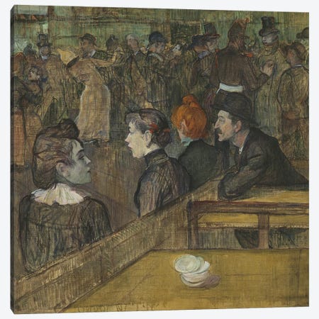 Moulin De La Galette, 1889 Canvas Print #BMN12418} by Henri de Toulouse-Lautrec Art Print