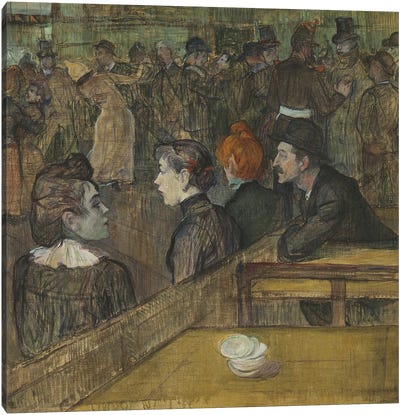Moulin De La Galette, 1889 Canvas Art Print - Henri de Toulouse Lautrec