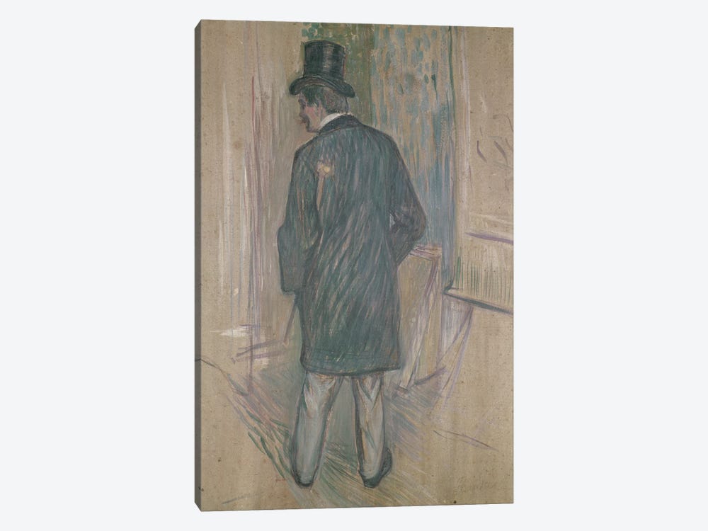 Mr Fourcade by Henri de Toulouse-Lautrec 1-piece Canvas Print