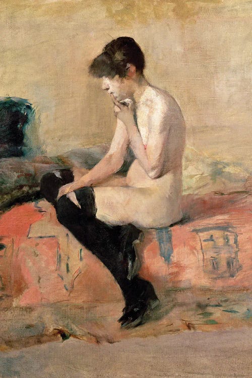 Nude Woman Seated On A Divan, 1881