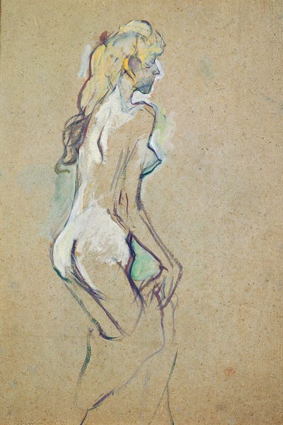 Henri de Toulouse-Lautrec: Nude Young Girl, 1893 by Henri de Toulouse-Lautrec
