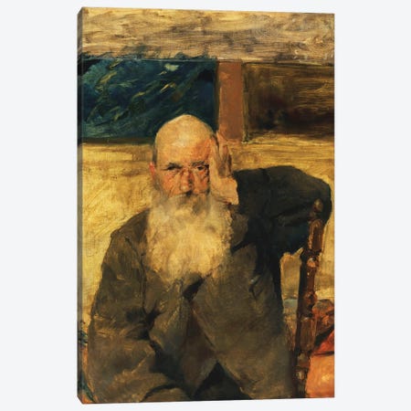 Old Man At Celyran; Vieillard A Celeyran, 1882 Canvas Print #BMN12426} by Henri de Toulouse-Lautrec Canvas Art Print