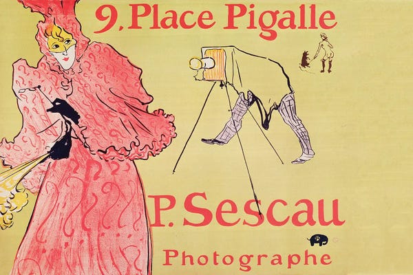 Henri de Toulouse-Lautrec: P. Sescau Photographe , 1894 by Henri de Toulouse-Lautrec