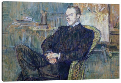 Paul Leclercq 1897 Canvas Art Print - Henri de Toulouse Lautrec