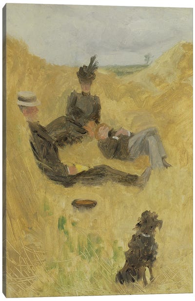 Picnic In The Country Canvas Art Print - Henri de Toulouse Lautrec