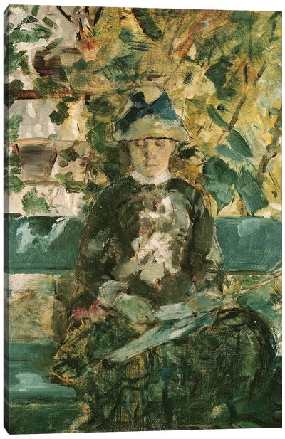 Portrait Of Adele Tapie De Celeyran 1882 Canvas Art Print - Henri de Toulouse Lautrec