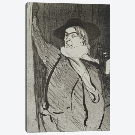 Portrait Of Aristide Bruant Canvas Print #BMN12446} by Henri de Toulouse-Lautrec Art Print