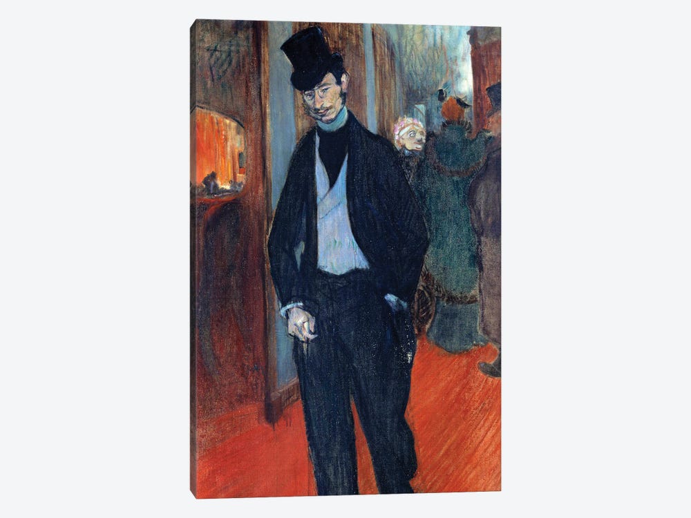 Portrait Of Doctor Gabriel Tapie De Celeyran Behind The Scenes Of A Theatre, 1894 by Henri de Toulouse-Lautrec 1-piece Canvas Artwork