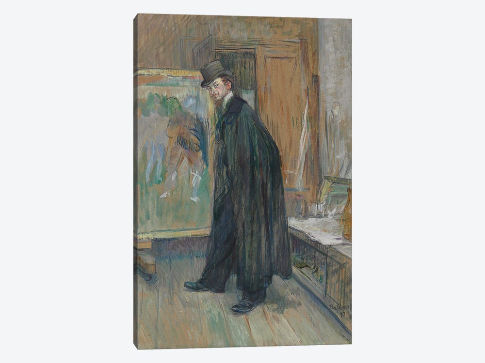 Portrait Of Henri Nocq, 1897 by Henri de Toulouse-Lautrec 1-piece Canvas Art