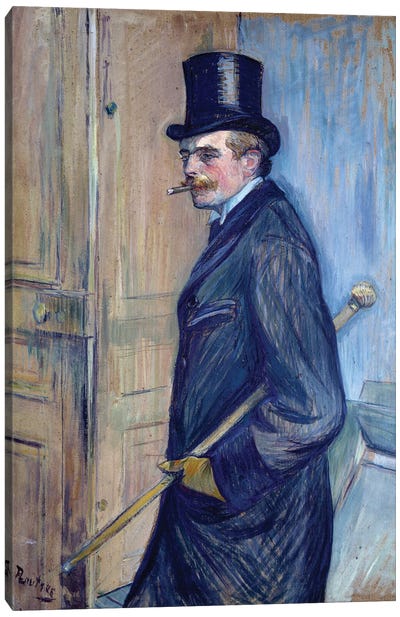 Portrait Of Louis Pascal, 1891 Canvas Art Print - Henri de Toulouse Lautrec