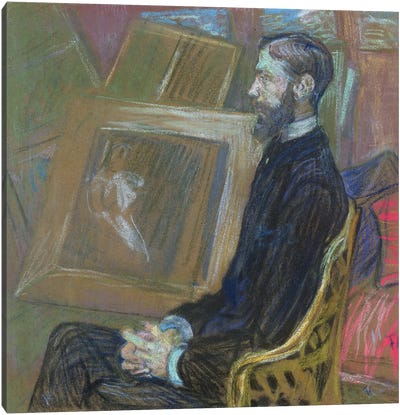 Portrait Of M. Georges Henri Manuel, 1891 Canvas Art Print - Henri de Toulouse Lautrec