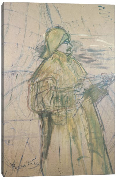 Portrait Of Maurice Joyant 1900 Canvas Art Print - Henri de Toulouse Lautrec