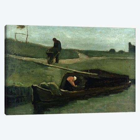 The Peat Boat, 1883  Canvas Print #BMN1245} by Vincent van Gogh Canvas Art Print