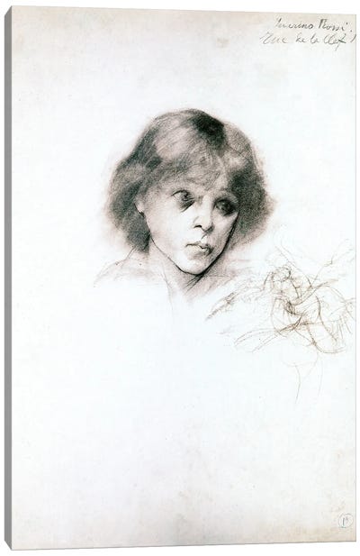 Portrait Of Severino Rossi. 1883 Canvas Art Print - Henri de Toulouse Lautrec