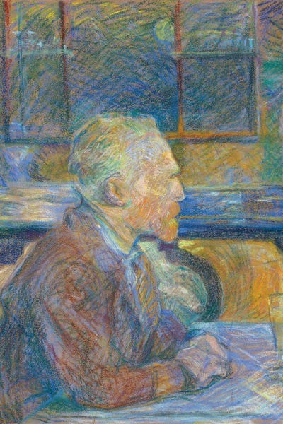 Portrait Of Vincent Van Gogh, 1887 by Henri de Toulouse-Lautrec acrylic art print