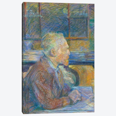 Portrait Of Vincent Van Gogh, 1887 Canvas Print #BMN12467} by Henri de Toulouse-Lautrec Canvas Art Print