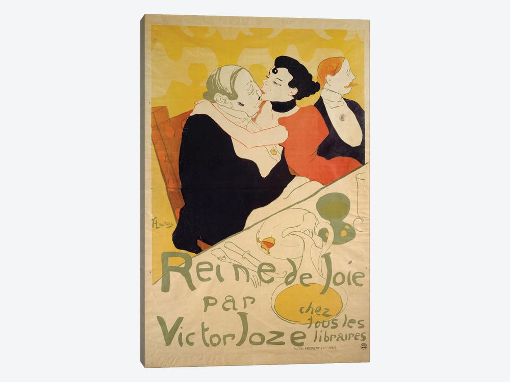 Poster For “Queen Of Joy” by Henri de Toulouse-Lautrec 1-piece Canvas Print