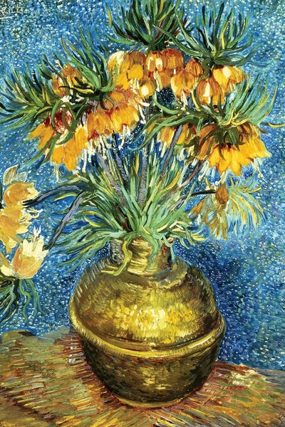 Vincent van Gogh: Crown Imperial Fritillaries in a Copper Vase, 1886  by Vincent van Gogh