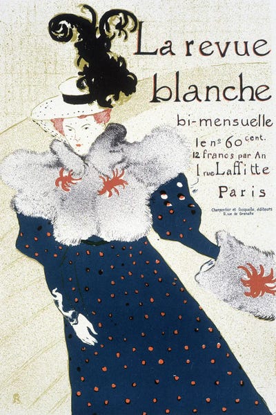 Henri de Toulouse-Lautrec: Poster For La Revue Blanche 1895 by Henri de Toulouse-Lautrec