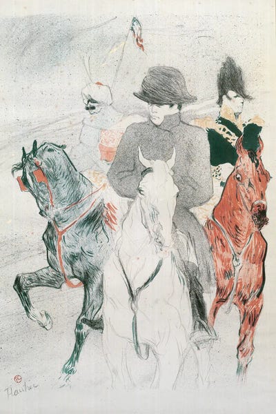 Henri de Toulouse-Lautrec: Poster To Advertise Professor Sloane'S Biography, 'Life Of Napoleon', 1895 by Henri de Toulouse-Lautrec