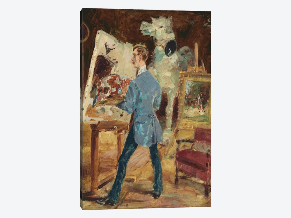 Princeteau In His Studio; Princeteau Dans Son Atelier, 1881 by Henri de Toulouse-Lautrec 1-piece Canvas Art Print