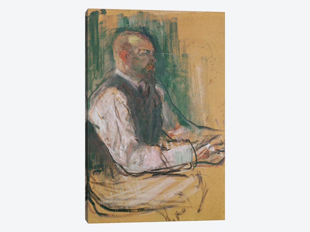 Professor Robert Wurz 1901 by Henri de Toulouse-Lautrec 1-piece Canvas Wall Art