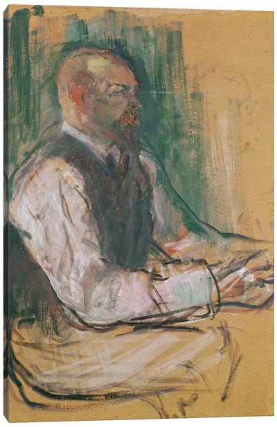 Professor Robert Wurz 1901 Canvas Art Print - Henri de Toulouse Lautrec