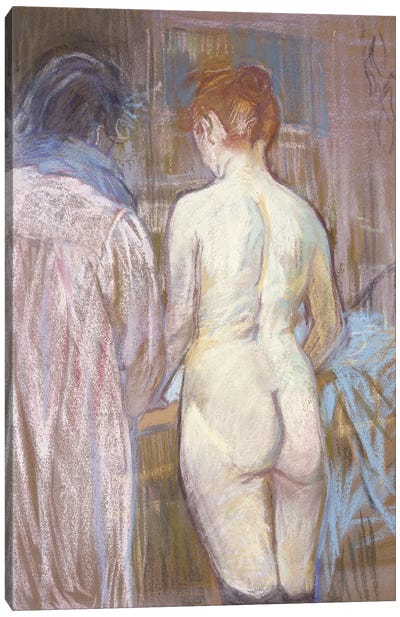 Prostitutes, C.1893-1895 Canvas Art Print - Henri de Toulouse Lautrec