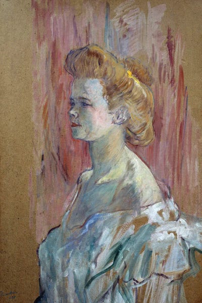 Prostitution: Portrait Of A Housewife, 1898 by Henri de Toulouse-Lautrec canvas print