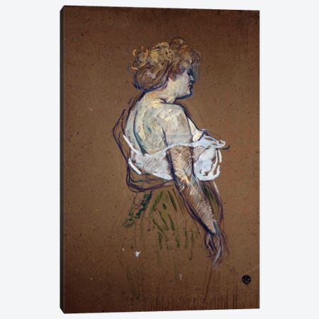 Prostitution: Portrait Of Lucie Bellager, 1896 Canvas Print #BMN12490} by Henri de Toulouse-Lautrec Art Print