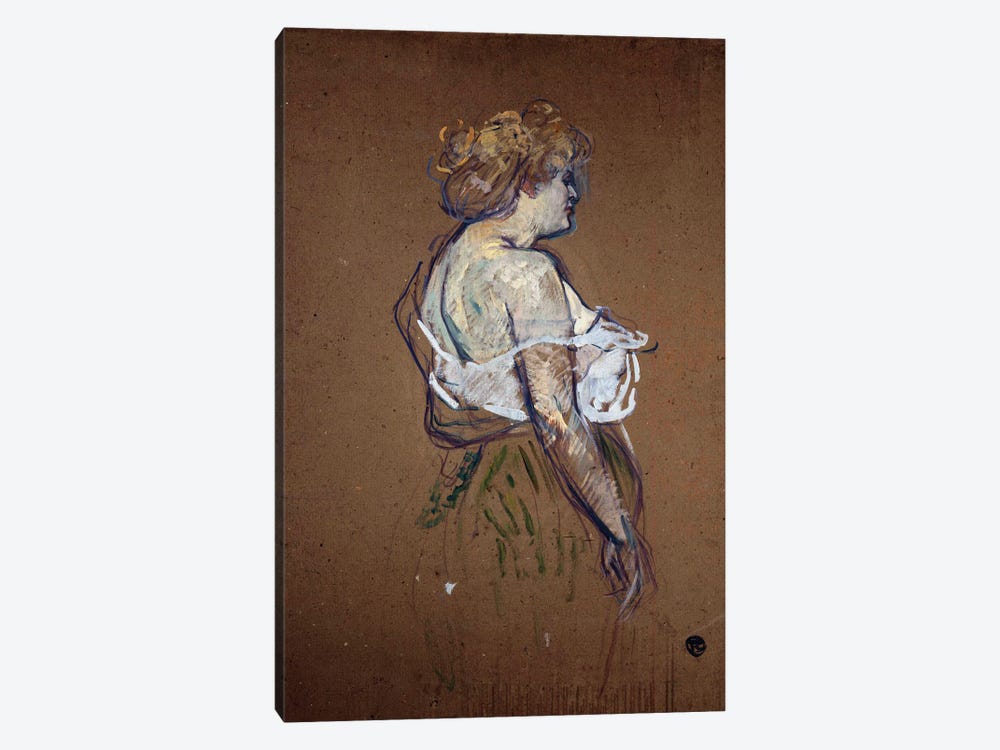 Prostitution: Portrait Of Lucie Bellager, 1896 by Henri de Toulouse-Lautrec 1-piece Canvas Art