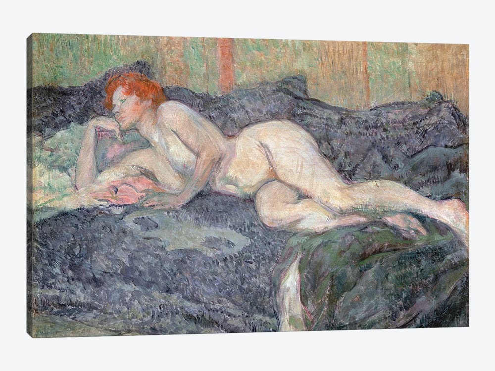 Reclining Nude, 1897 by Henri de Toulouse-Lautrec 1-piece Art Print