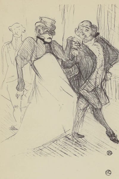 Henri de Toulouse-Lautrec: Rejane Et Galipaux, Dans Madame Sans-Gene by Henri de Toulouse-Lautrec