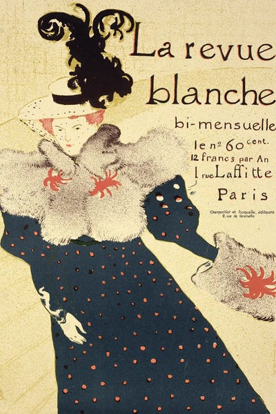 Reproduction Of A Poster Advertising 'La Revue Blanche', 1895
