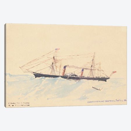 Scotia', A Cunard Steamship, C.1879-80 Canvas Print #BMN12500} by Henri de Toulouse-Lautrec Canvas Art Print