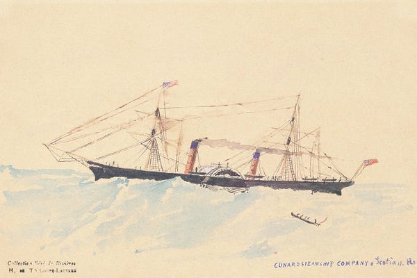 Henri de Toulouse-Lautrec: Scotia', A Cunard Steamship, C.1879-80 by Henri de Toulouse-Lautrec