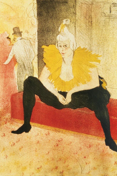Seated Female Clown, Mlle. Cha-U-Kao, 1896