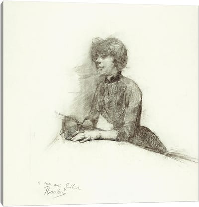 Seated Woman, C.1887 Canvas Art Print - Henri de Toulouse Lautrec