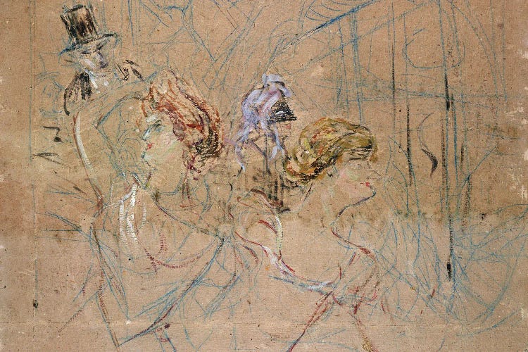 Sketch For 'At The Masked Ball', C.1892