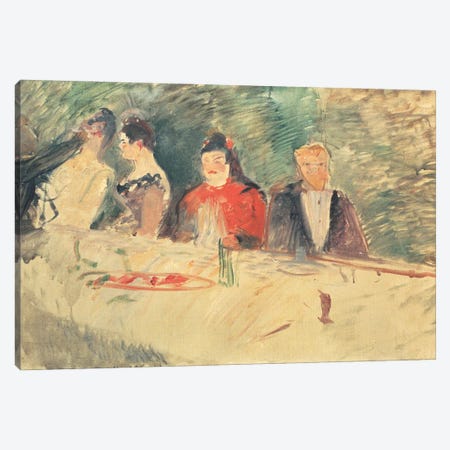 Sketch For 'The Supper', 1887 Canvas Print #BMN12512} by Henri de Toulouse-Lautrec Canvas Art