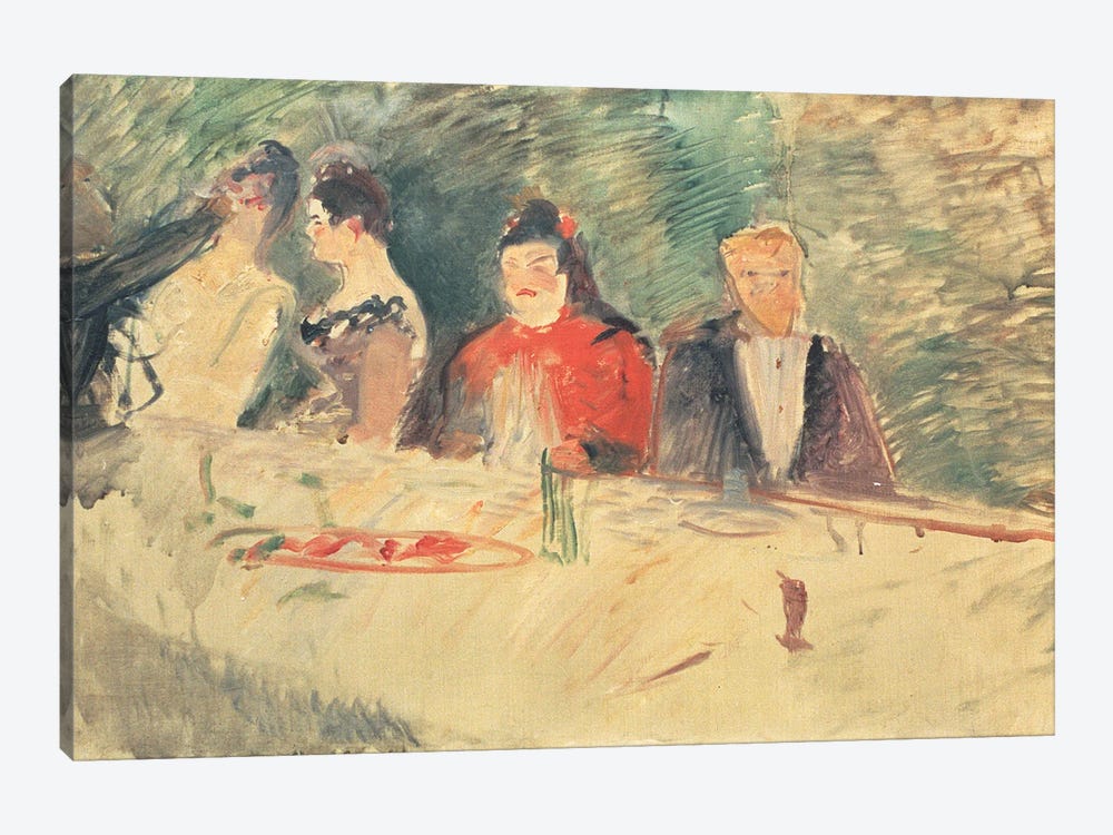 Sketch For 'The Supper', 1887 by Henri de Toulouse-Lautrec 1-piece Art Print