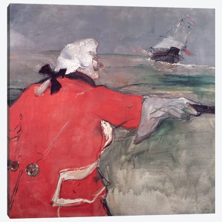 The Admiral Viaud, Or Paul Viaud In An Admiral'S Costume, 1901 Canvas Print #BMN12519} by Henri de Toulouse-Lautrec Canvas Art