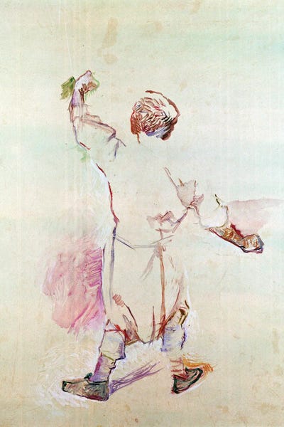 Henri de Toulouse-Lautrec: The Back Of A Man In A Long Shirt, 1888 by Henri de Toulouse-Lautrec